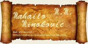 Mahailo Minoković vizit kartica